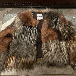XS BB Dakota faux fur jacket - worn once!